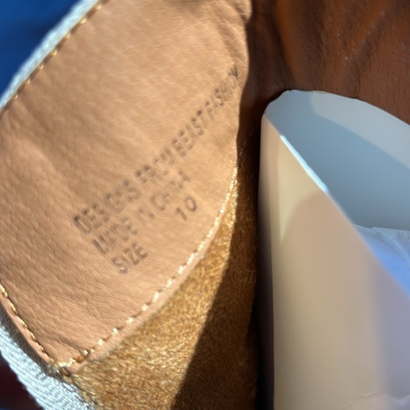 BEAST FASHION 10 Women Suede 3" Stacked Heel Boots Western Cowgirl Fringe Taupe - Picture 8 of 10